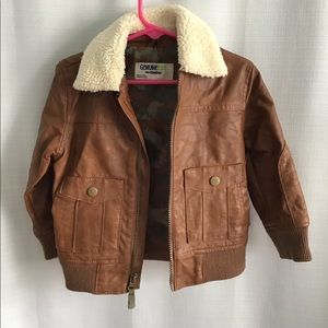 Toddler faux leather jacket